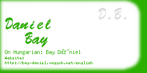 daniel bay business card